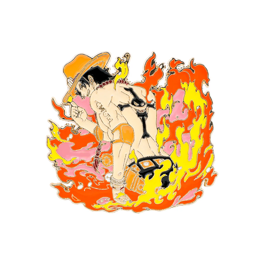 Lapel Pin Enamel - 1 Buah Bros Anime Klasik Karakter