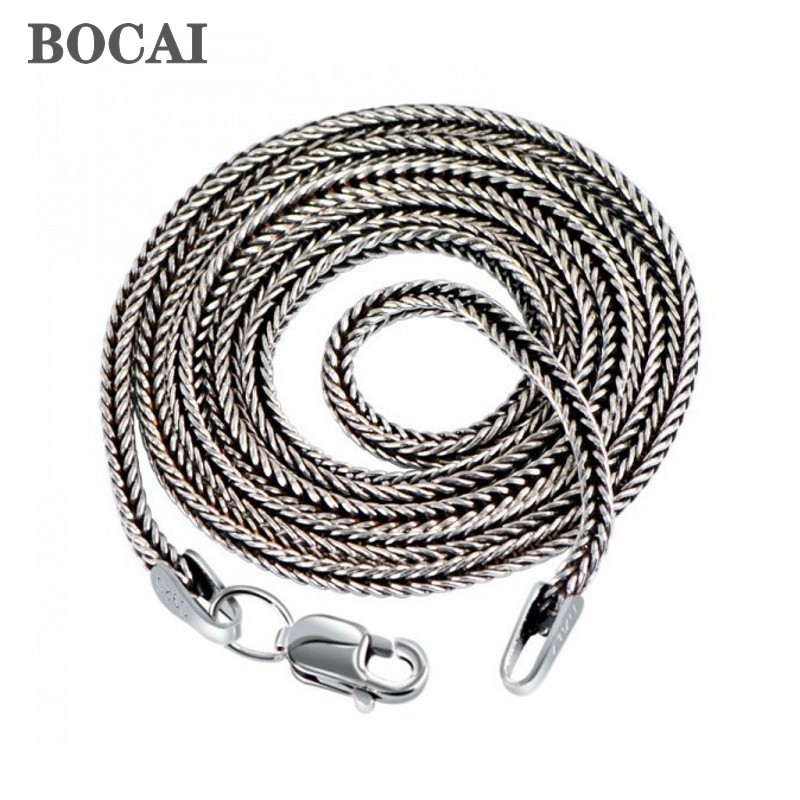 Men Accessories Singapore - BOCAI asli S925 perhiasan perak Aksesori