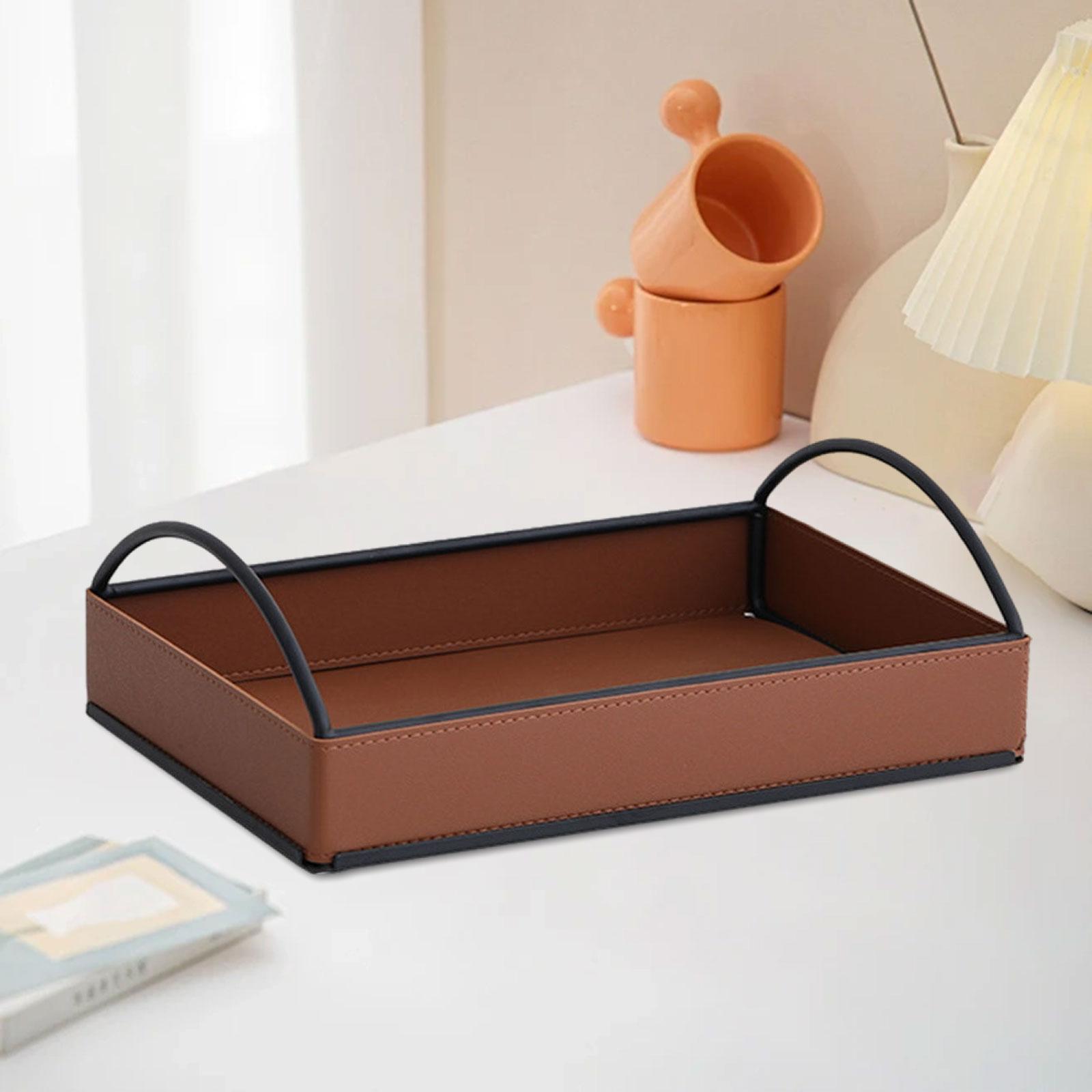 Men'S Accessories Tray - Tempat Penyimpanan Aksesoris Meja dari Kulit