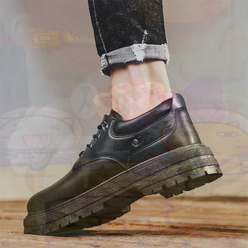 Men Accessories Store - Sepatu Pria Tenis Pelatih Fashion Kulit