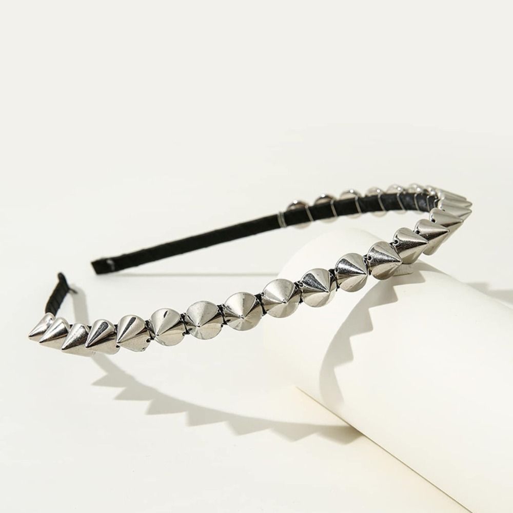 Men Accessories Silver - Aksesoris Cosplay Ikat Kepala Rivet Perak