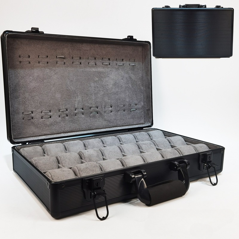 Men'S Accessories Tray - Kotak jam tangan hijau aluminium pria,