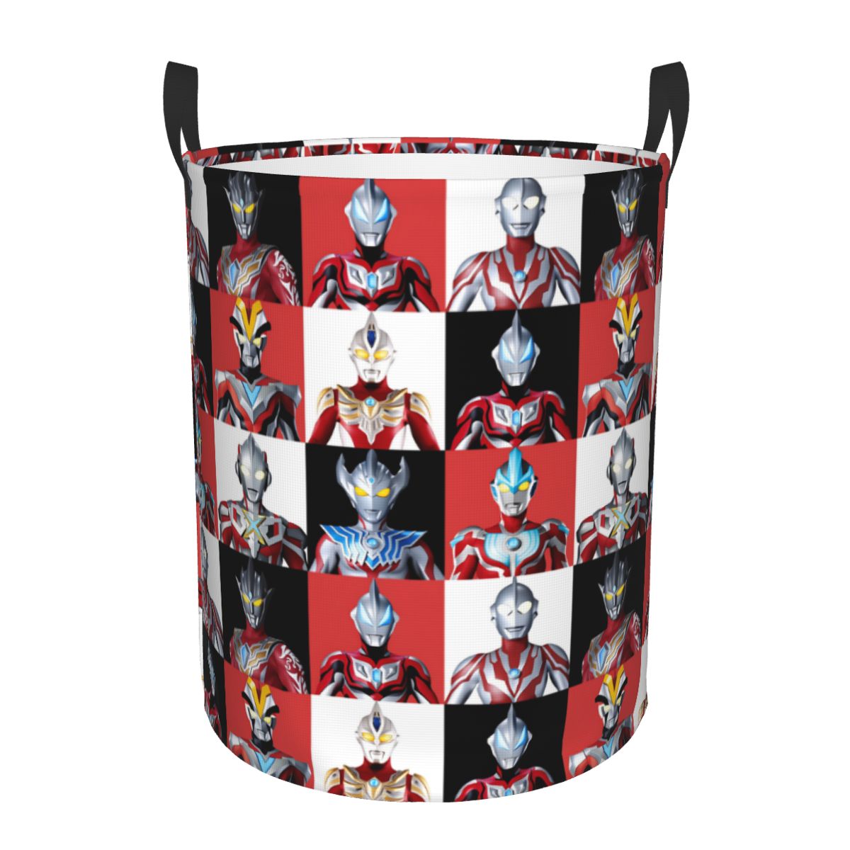 Men Accessories Hamper - Keranjang Cucian Komik Ultraman Kotak-kotak, Keranjang