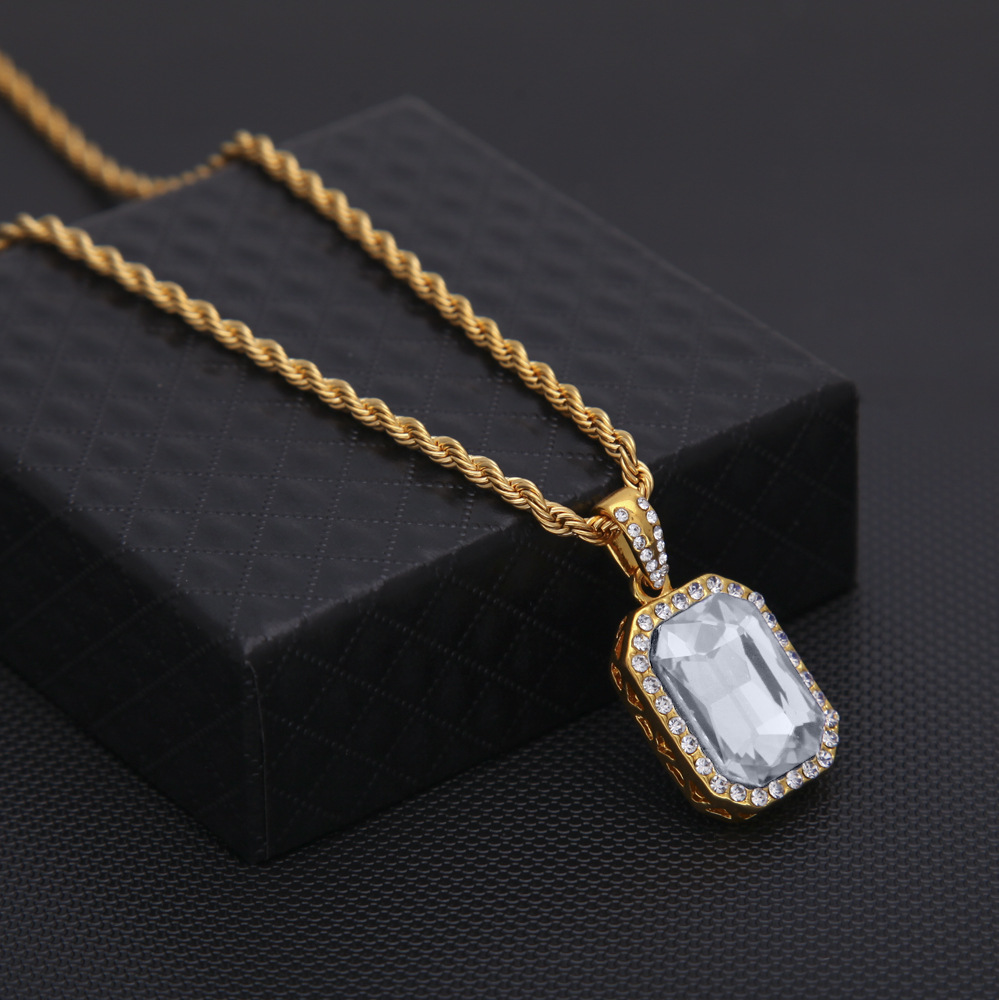 Kalung Hip Hop Mini Berlian Te - Men Accessories Singapore ulasan dan harga