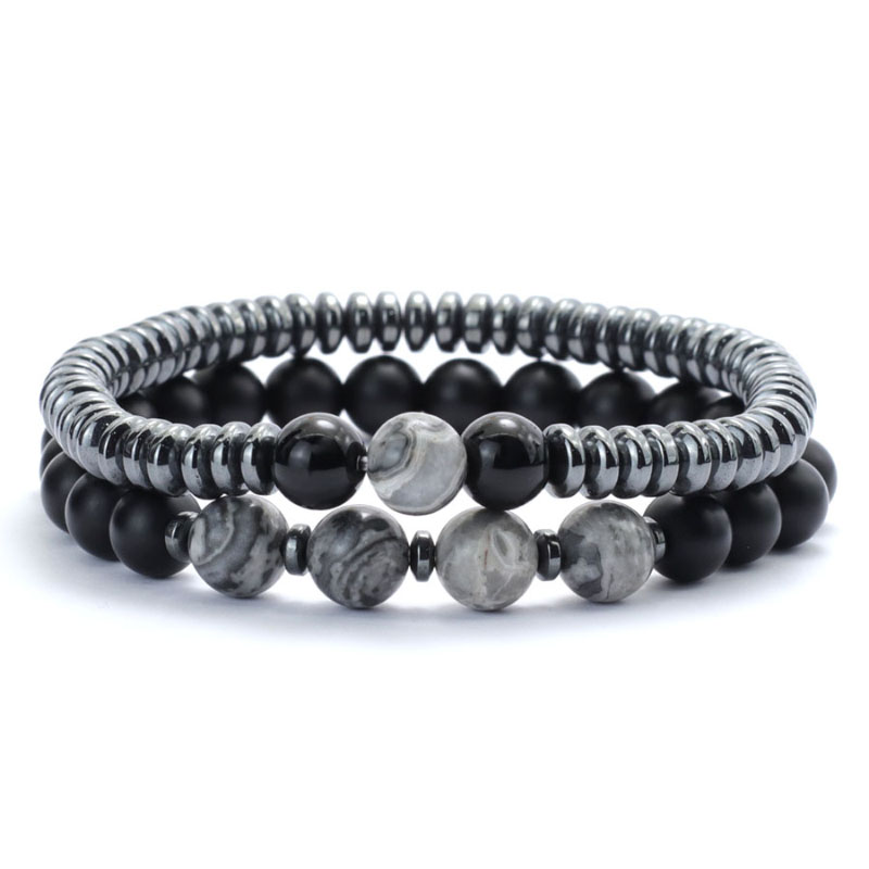 Set Gelang Pria 2 Buah Bergaya - Men'S Yoga Accessories ulasan dan harga