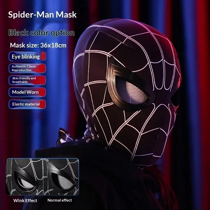 Topeng Spider-Man dengan Mata  - Men Accessories Hat ulasan dan harga