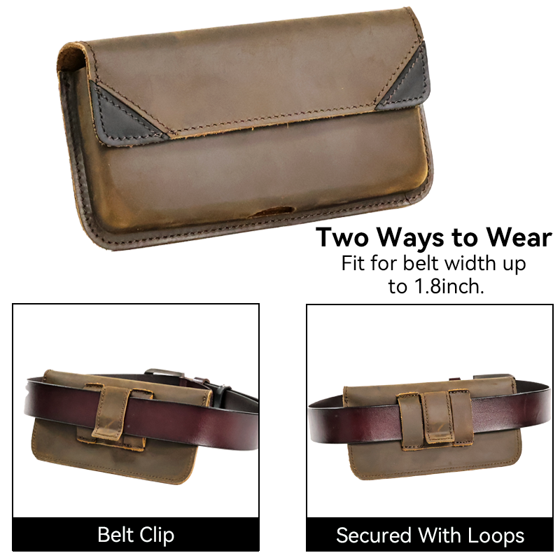 Tas pinggang kulit asli pria,  - Men Accessories Box ulasan dan harga