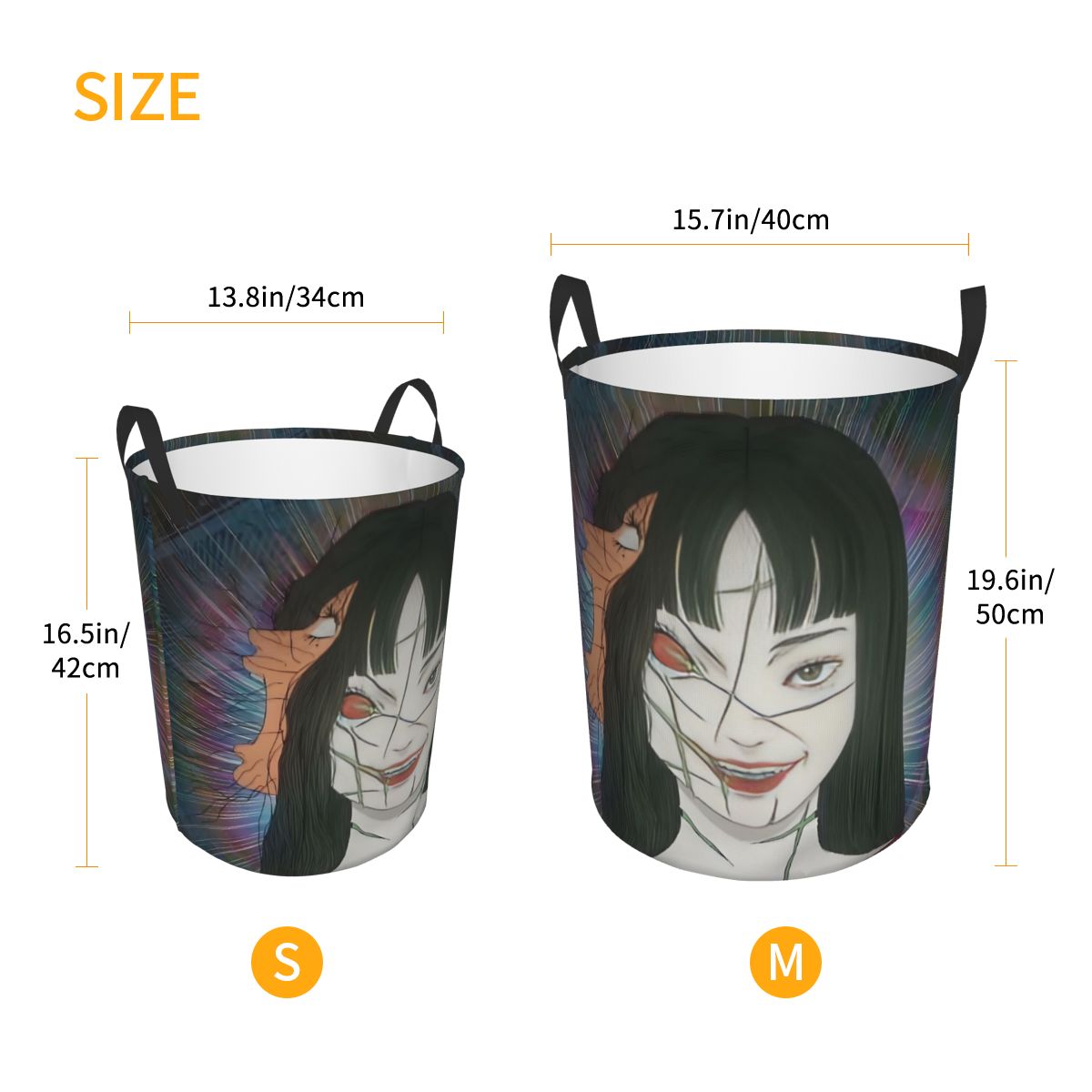 Keranjang Cucian Manga Horor J - Men Accessories Hamper ulasan dan harga