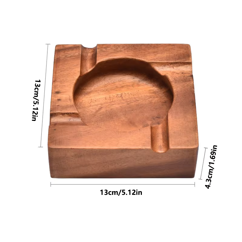 1 Buah Asbak Cerutu Kayu Solid - Men'S Accessories Tray ulasan dan harga