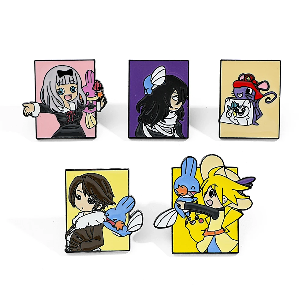 5 Pcs Bros Karakter Anime Poké - Lapel Pin Enamel ulasan dan harga