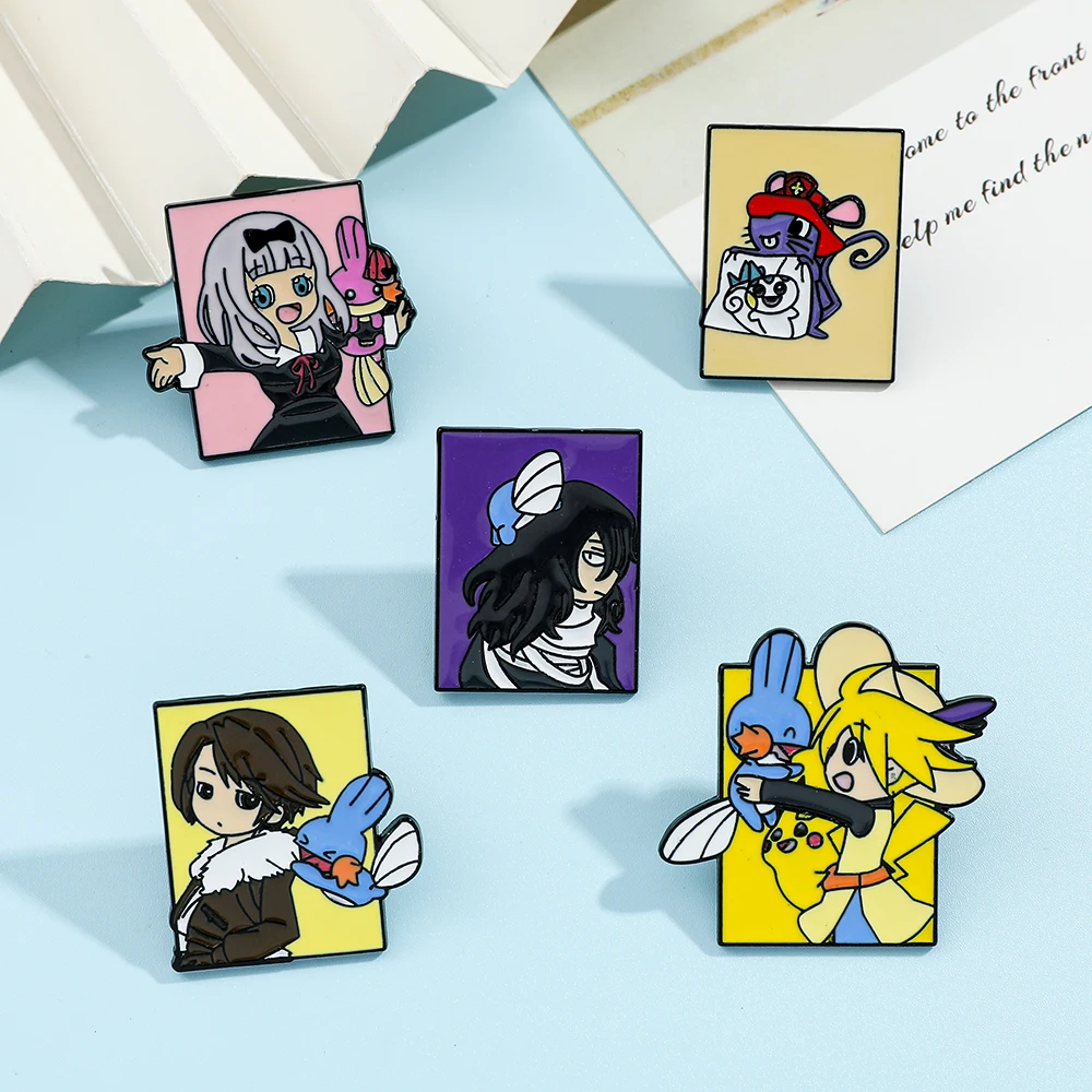 5 Pcs Bros Karakter Anime Poké - Lapel Pin Enamel ulasan dan harga