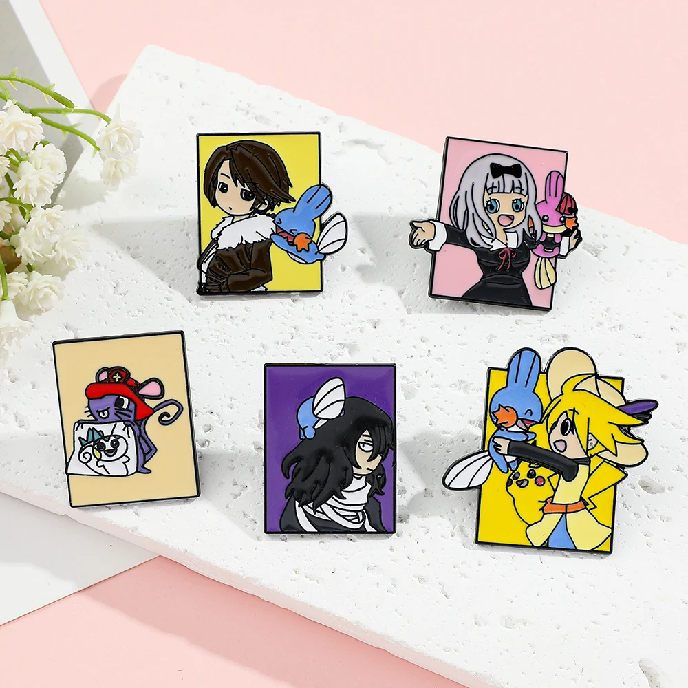 5 Pcs Bros Karakter Anime Poké - Lapel Pin Enamel ulasan dan harga