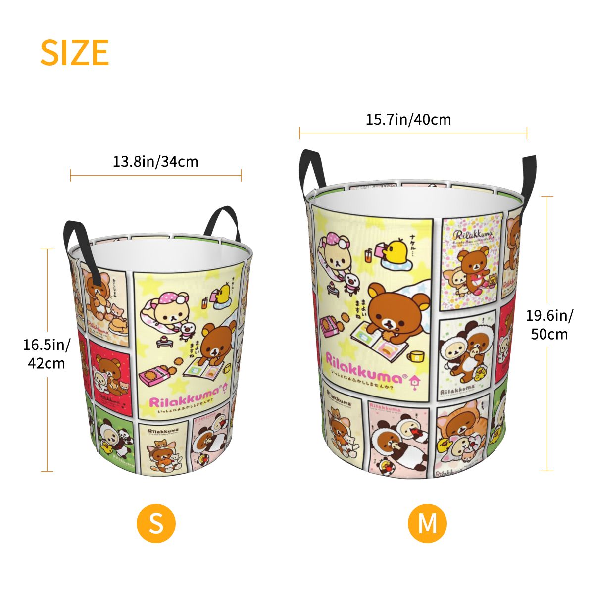 Keranjang Cucian Anime Rilakku - Men Accessories Hamper ulasan dan harga