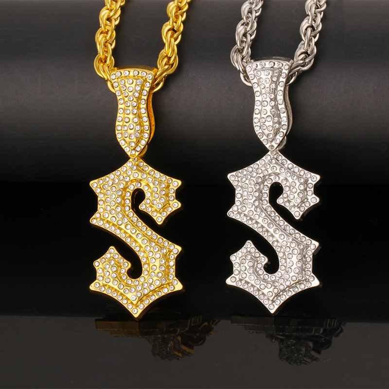 Kalung Hip Hop Huruf S Baru un - Men Accessories Singapore ulasan dan harga