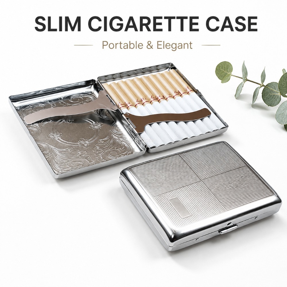 Kotak Rokok Stainless Steel Be - Men Accessories Box ulasan dan harga