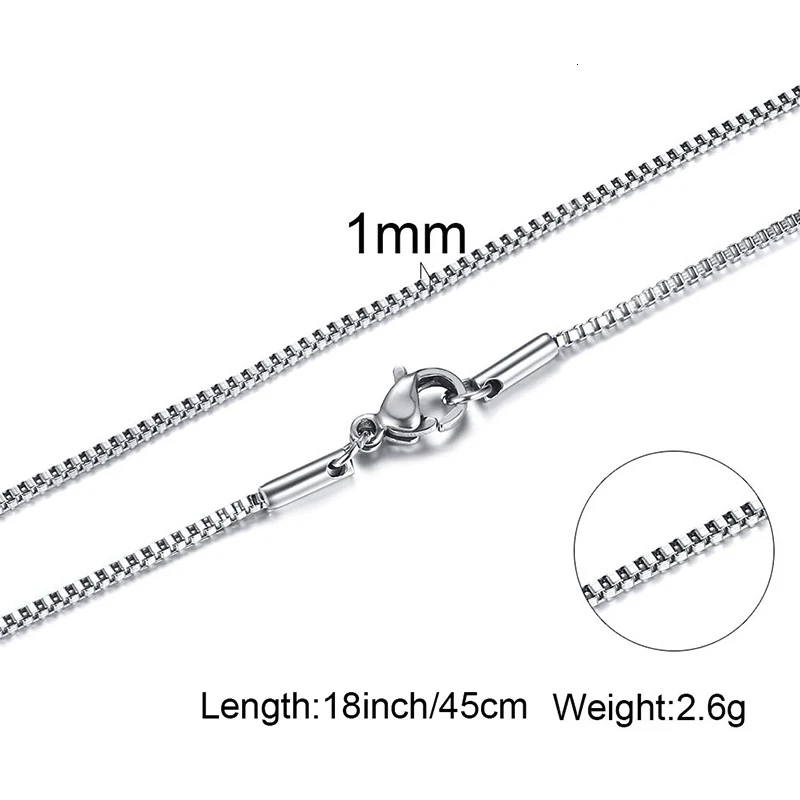 Kalung Rantai Kotak Tipis Pria - Men Accessories Gift Box ulasan dan harga
