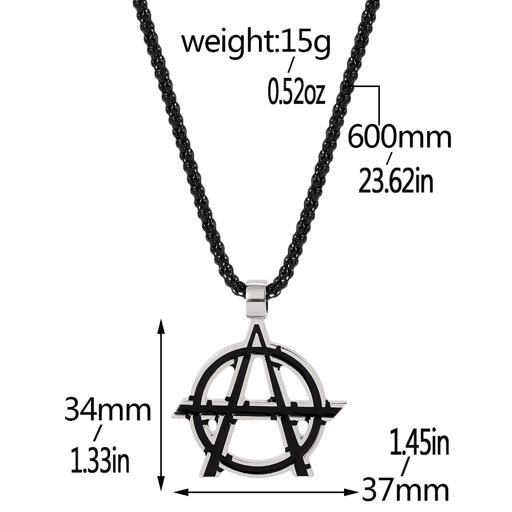 Kalung Logo Huruf A Simbol Fil - Men'S Accessories Jewelry ulasan dan harga