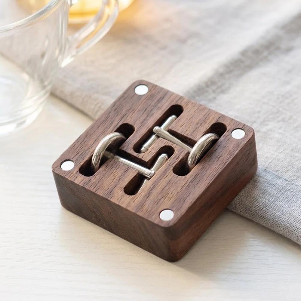 Kotak Kancing Manset Walnut Ka - Men Accessories Gift Box ulasan dan harga