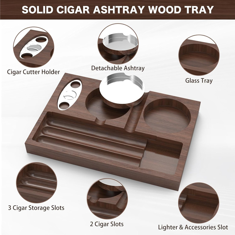 Asbak rokok baru dengan ciar C - Men'S Accessories Tray ulasan dan harga