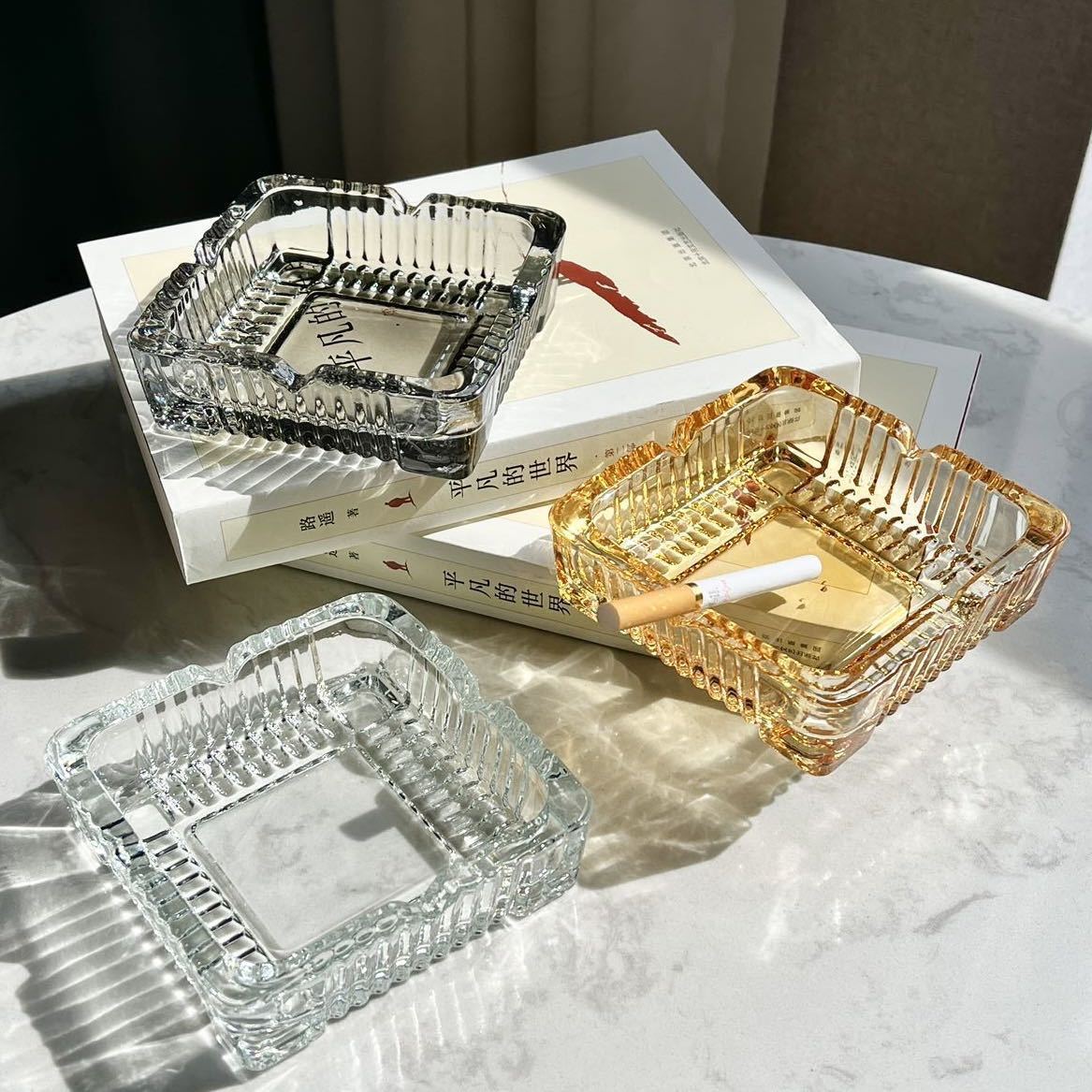 Asbak Kaca Transparan, Asbak C - Men'S Accessories Tray ulasan dan harga