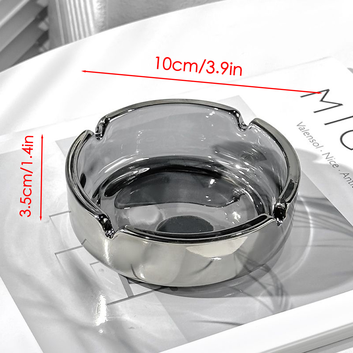 Asbak Kaca Transparan, Asbak C - Men'S Accessories Tray ulasan dan harga
