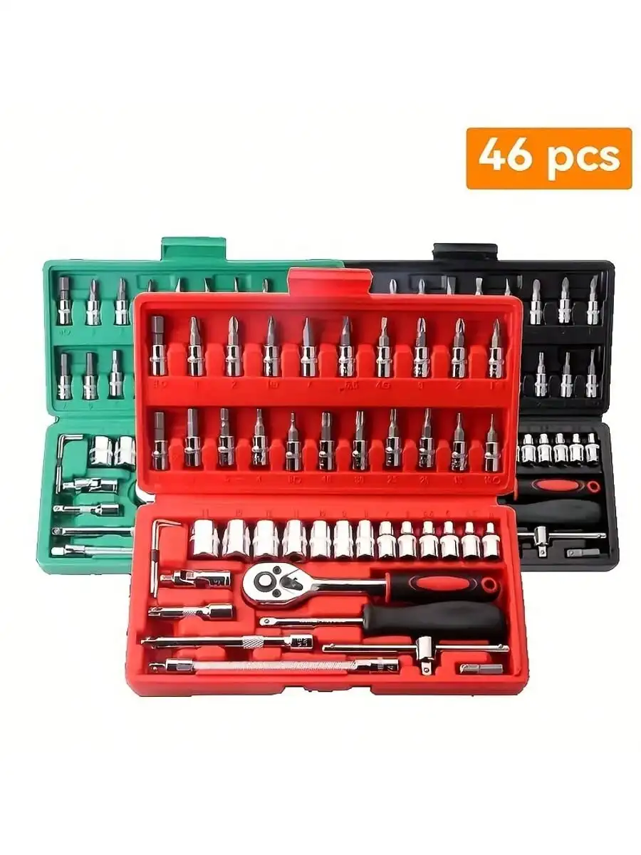 Set Kunci Pas Ratchet 46 Buah  - Men Accessories Box ulasan dan harga