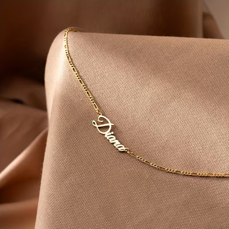 Kalung Rantai Figaro Custom Na - Men Accessories Gift Box ulasan dan harga