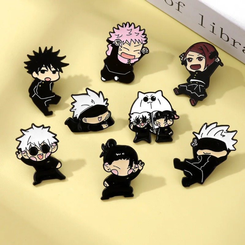 8pcs Set Pin Enamel Anime Itad - Lapel Pin Enamel ulasan dan harga