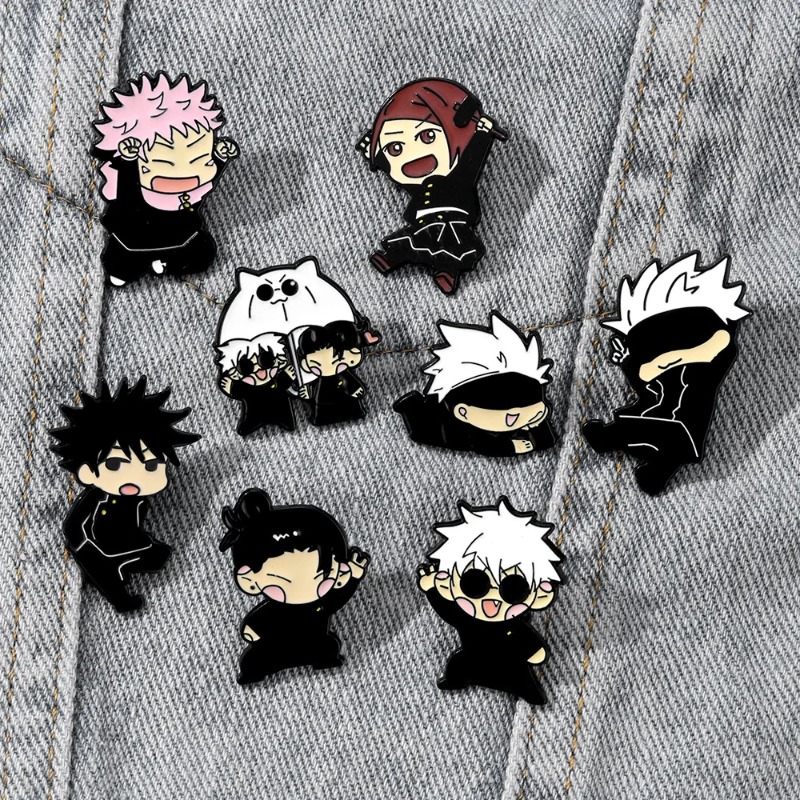 8pcs Set Pin Enamel Anime Itad - Lapel Pin Enamel ulasan dan harga