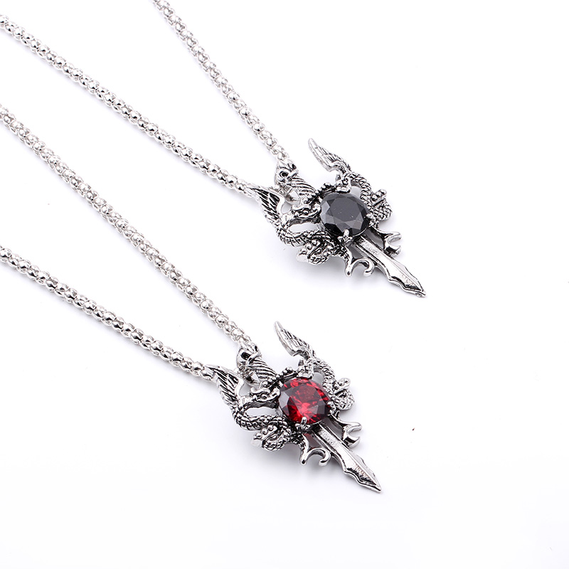 Kalung Salib Permata Hitam Nag - Men'S Accessories Jewelry ulasan dan harga