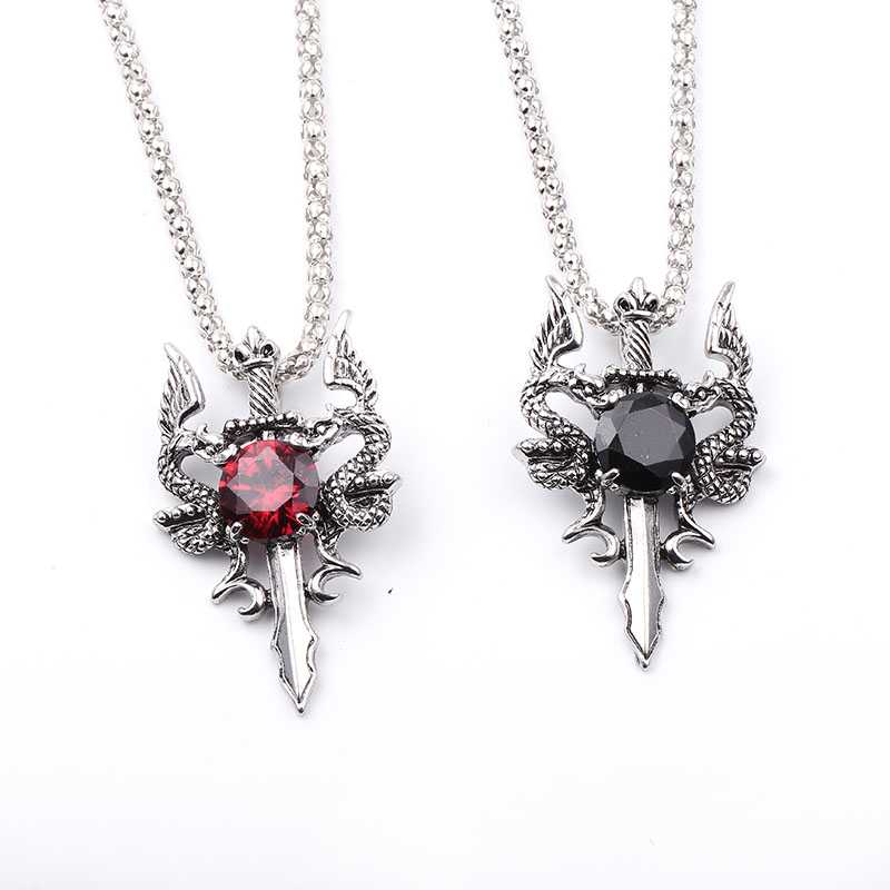 Kalung Salib Permata Hitam Nag - Men'S Accessories Jewelry ulasan dan harga