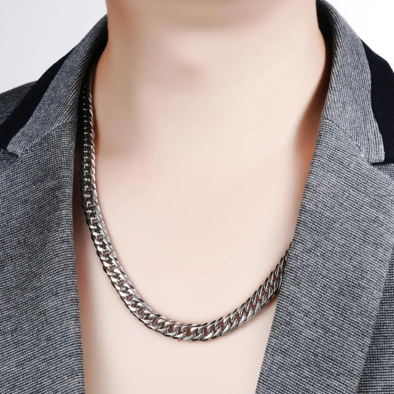 Kalung Rantai Kuba Perak Sterl - Men Accessories Singapore ulasan dan harga